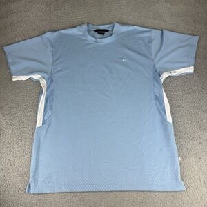 nike sphere court challenge shirt tennis pickleball blue y2k mens Large gray tag